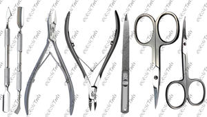 Kit de manucure 7 en 1 en acier inoxydable, coupe-ongles, pince à cuticules, ciseaux, limes à ongles, repousse-cuticules, scalaires - Product Image 5