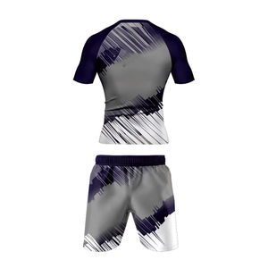 Ensemble de compression MMA : Rashguard et short personnalisés entièrement imprimés – Équipement d'entraînement de combat pour clubs d'arts martiaux, salles de sport et équipes - Product Image 3