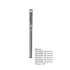 Pinces à os chirurgicales Bishop en acier inoxydable 2-8 mm 15 cm, instrument manuel de classe I pour chirurgie générale, usage hospitalier CE - Product Image 1