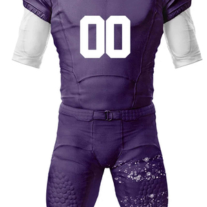 ชุดยูนิฟอร์มอเมริกันฟุตบอลผ้าโพลีเอสเตอร์ทนทานสำหรับผู้ใหญ่ แขนสั้น ไซส์ใหญ่ ชุดกีฬา ชุดทีมแบบกำหนดเองได้ - Product Image 5