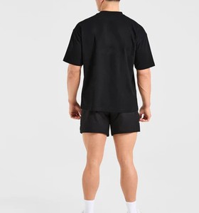 Camiseta de Manga Corta con Cuello Redondo para Hombre, de Alta Calidad, Corte Regular, Color Sólido, Algodón Jersey, Transpirable, de Secado Rápido, Ropa Casual para Hombre - Product Image 3