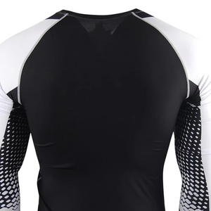 เสื้อรัดกล้ามเนื้อแขนยาวคุณภาพสูง 100% ผ้าฝ้าย สำหรับ MMA ป้องกันการเสียดสี แห้งเร็ว ระบายอากาศได้ดี ทรงปกติ สำหรับผู้ชาย - Product Image 2