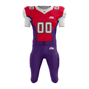 Custom American Football Uniform Set Stitched Tackle Twill Jersey & Integrated Padded Pant 6 Panel American Football Uniform - Product Image 3
