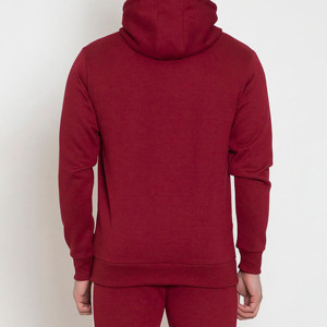 Ensemble de survêtement à capuche pour homme, couleur bordeaux, sweat-shirt et pantalon de jogging en coton, couleur unie, vêtements décontractés, vêtements de sport - Product Image 5