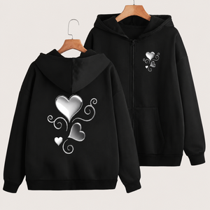 Sudaderas Holgadas Casuales para Mujer, Sudaderas con Capucha de Color Sólido y Talla Grande - Product Image 1