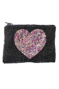 Bordado a mano con cuentas nueva colección Corazón y estampado de animales monedero con cuentas la parte posterior de la bolsa es uso de tela para mujeres y niñas - Product Image 3