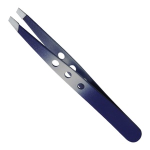 Pinzas para Cejas de Acero Inoxidable con Punta Puntiaguda, Diseño Duradero, Estilo Moderno, Color Azul - Product Image 1