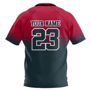 Camisetas de Rugby Unisex de Alta Calidad Personalizadas con Rayas, Transpirables, Antibacterianas, de Secado Rápido, Duraderas, Impresas por Sublimación en Poliéster - Product Image 2