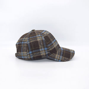 Gorra Snapback a Cuadros de 6 Paneles con Hebilla Metálica Ajustable, Unisex, Casual, de Algodón y Franela para Primavera y Otoño - Product Image 1