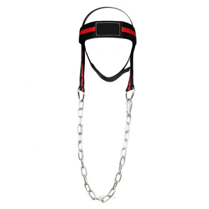 Harnais de musculation ajustable en coton/polyester pour la tête et le cou avec chaîne lourde à bas prix - Product Image 3