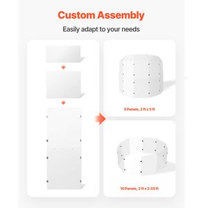 Deflectores de Sonido Portátiles de Acrílico de 2x5 pies con Bisagras de Aleación de Zinc, Sistema de 5 Paneles para Escenarios, Iglesias y Salas de Conciertos - Product Image 6