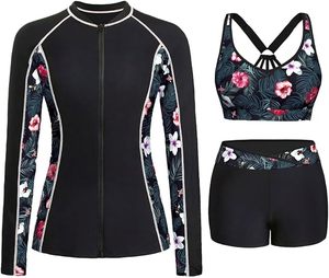 Maillot de bain sans manches pour femme Titan Skin Performance, résistant à la décoloration, impression par sublimation, extensible dans quatre directions, polyester/nylon - Product Image 1