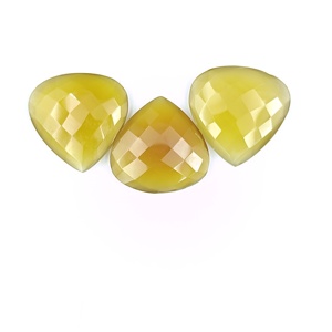 Piedra preciosa natural amarilla Onex, corte pera, pulida, para la fabricación de joyas, pedido al por mayor desde India. - Product Image 3