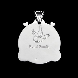 Custom Vvs Moissanite 3D Name Men Hip Hop Style Rhodium Plated 925 Silver <b>Iced</b> <b>Out</b> Diamond Link <b>Chain</b> Letter Pendant Jewelry - Product Image 2