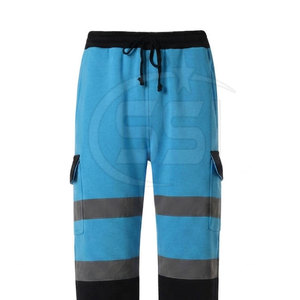 Industrial Safety Jogger Pant ANSI Class 2 Waterproof <b>LED</b> Flash Comfortable Stretch Workwear Bottom Multiple Pockets Daily - Product Image 2