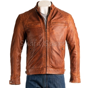 Factory Direct Sale <b>Men</b> <b>Leather</b> <b>Jacket</b> Supply Cheapest Price Competitive Price And Best Price <b>Men</b> <b>Leather</b> <b>Jacket</b> - Product Image 1