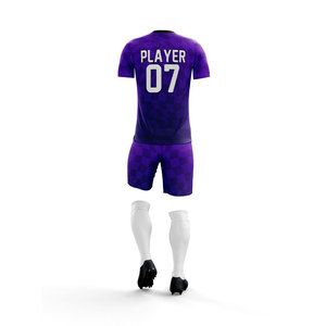 Wholesale Custom Heat Transfer Printed Adult Men's <b>Soccer</b> Jersey Shorts Set 100% Polyester Moisture Wicking Breathable Uniform - Product Image 5