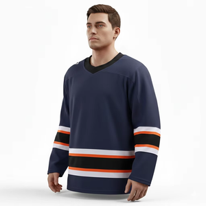 Nueva Camiseta de Hockey de Malla de Poliéster Profesional Personalizada (OEM) 2026 para Hombre, Uniforme de Hockey Hecho a Medida para Hombre - Product Image 3