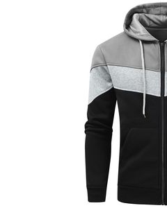 Mens Woven Polyester Cotton Hoodies Sherpa Lined Solid Winter Sweatshirt Jacket with Hood Digital Printed Polyester Cotton <b>Blend</b> - Product Image 2