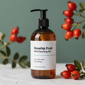 Nettoyant Visage Coréen Sans Parabène au Thé de Rose Musquée, Développé par ODM/OBM, avec Gel Doux Anti-Rides Hydratant et Contrôle du Sébum - Product Image 1