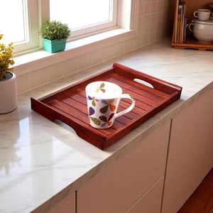 Bandeja Decorativa de Madera Hecha a Mano, Bandeja Rústica para Servir y Exhibir, para Decoración del Hogar, Centro de Mesa y Accesorios Decorativos - Product Image 3