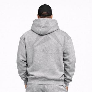 Mens Puff Print Tracksuit Cotton Fleece Hoodie And <b>Jogger</b> Set Custom Logo <b>Oversized</b> Fit Streetwear OEM ODM Process Impex - Product Image 5