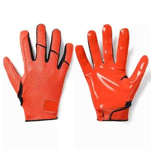 Nuevos Guantes de Fútbol Americano con Diseño Adhesivo Estampado, Logotipo Personalizable, Duraderos, Transpirables y Ligeros - Product Image 4