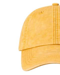 หมวกเบสบอลผ้าฝ้ายสีเหลืองมัสตาร์ดแบบเรียบ ปรับขนาดได้ ใส่ได้ทั้งชายและหญิง สไตล์ลำลอง สำหรับเล่นกีฬา ระบายอากาศได้ดี สวมใส่สบาย คุณภาพพรีเมียม - Product Image 4