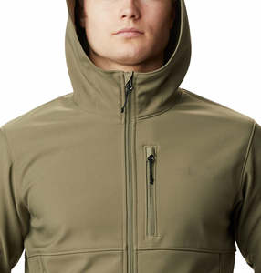 Veste coupe-vent d'hiver imperméable en toile à capuche, style universitaire, avec fermeture éclair et logo frontal, la plus vendue, style urbain - Product Image 5