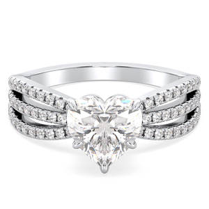 Anillo Solitario de Moissanita en Forma de Corazón de 2.25 Quilates, Plata de Ley 925, REYES, Precio de Fábrica al por Mayor, Regalo de Boda, Anillos Finos - Product Image 1