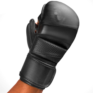 Gants de karaté et de boxe de qualité supérieure, couleur rouge, logo personnalisé imprimé, très demandés, pour adultes, protection des mains. - Product Image 6