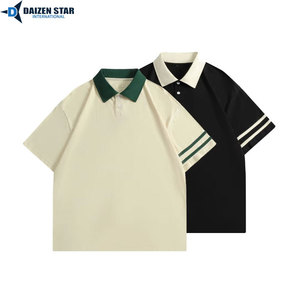 เสื้อโปโลผ้าฝ้ายพิมพ์ลายตามสั่ง เสื้อโปโลแฟชั่นผู้ชาย แขนสั้น รับผลิตแบบ OEM ODM จากโรงงาน - Product Image 5