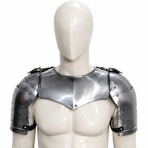 Armadura Medieval de Acero Suave para Hombros, Hombreras Hechas a Mano, Protectores de Hombros de Caballero, Disfraz Gótico de Cosplay, Armadura Histórica del Renacimiento - Product Image 1