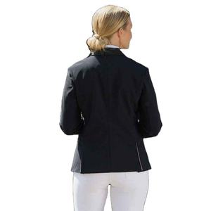 Veste d'équitation noire pour femme 2026 à manches longues pour le saut d'obstacles, pantalon blanc inclus, polyester et coton - Product Image 4