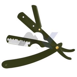 Rasoir de barbier professionnel en acier inoxydable à lame droite, outil de coupe, d'éclaircissement et de rasage pour la coiffure à domicile et en salon - Product Image 1