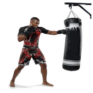 Saco de Boxeo Personalizado de PU, Relleno de Arena, Colgante, para Boxeo y Kickboxing, Diseño Duradero en Verde, Negro y Blanco para Adultos - Product Image 5