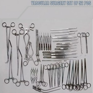 Juego de Instrumentos de Cirugía Vascular de 52 Piezas, Herramientas Quirúrgicas de Acero Inoxidable, Kit Quirúrgico Clase I para Procedimientos Vasculares Profesionales - Product Image 4