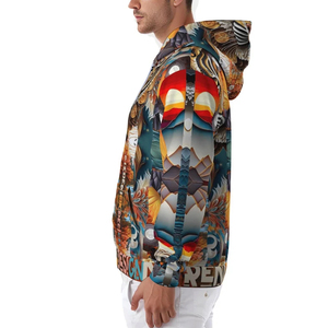 Sudadera con Capucha Personalizada para Hombre, 100% Algodón, para Deportes y Uso Casual, Cálida para Invierno, Antipilling, 300g, con Diseño Gráfico - Product Image 3