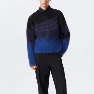 Suéter de Mohair para Hombre, Personalizable, Cálido para Invierno, Transpirable, con Logotipo Frontal, de Alta Calidad, Precio al por Mayor, Superventas - Product Image 2