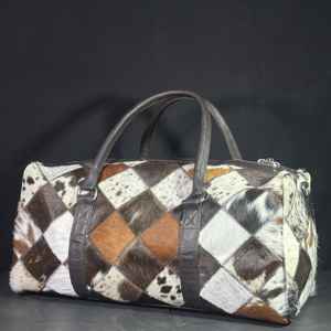 Bolsa de Viaje de Gran Capacidad, de Cuero Genuino, con Cierre de Cremallera, para Gimnasio o Fin de Semana, Modelo LHODB-0123 - Product Image 4