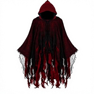 Cape de pirate personnalisée 100% polyester, impression numérique TV & cinéma, longue, à capuche, costume de cosplay, Halloween, fabricant OEM, homme adulte - Product Image 1