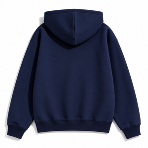Premium Applique Embroidery Pullover 100% Cotton Fleece Streetwear Women's Front Custom Logo Hoodies Private Label Supplier - Product Image 2