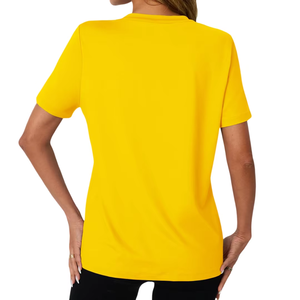 T-shirt de sport pour femme en promotion – Tissu léger et respirant, extensible et confortable pour l'entraînement – Fournisseur OEM/ODM en gros - Product Image 4