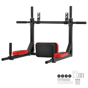 Stazione Multifunzione a Muro per Trazioni e Dip, in Acciaio Rinforzato, Regolabile, per Allenamento Parte Superiore del Corpo, per Trazioni e Chin-up - Product Image 1