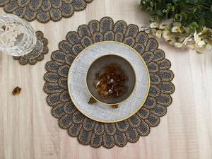 Napperons élégants brodés de perles, faits main, décoratifs, pour tables de salle à manger de luxe, mariages et restaurants - Product Image 2