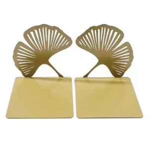 Home <b>Decor</b> Metal Bookends Strong <b>Book</b> Holder Non Slip <b>Book</b> Stopper Living Room Desk Shelf Organizer - Product Image 2