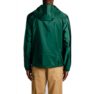 Wholesale Custom Green <b>Men</b>’s Lightweight Hooded Rain <b>Jacket</b> Windproof Nylon Menes <b>Jacket</b> OEM ODM Fashion Outerwear Manufacturer - Product Image 5