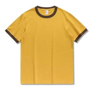 Camiseta Cómoda de Algodón 100% de Alta Calidad con Logotipo Personalizado para Hombre, Tela Cómoda, Corte Holgado, Informal, para Hacer Ejercicio, con Contraste - Product Image 6