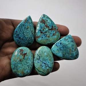 High Quality Natural Quartz Cabochon Loose Smooth Polished Cushion Cut Blue <b>Fire</b> Oval Pear <b>Stone</b> Necklace Pendant Jewelry Making - Product Image 6