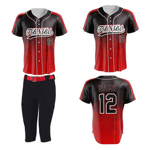 Uniforme de Béisbol y Sóftbol para Hombre, Antibacterial, de Secado Rápido, Transpirable, Ropa Deportiva Duradera, Material de Poliéster/Spandex - Product Image 1